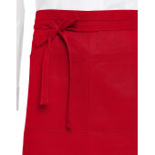 ROME - Medium length Bistro Apron with Pocket - White - One Size