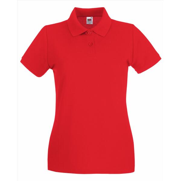 FOTL Lady-Fit Premium Polo, Red, S