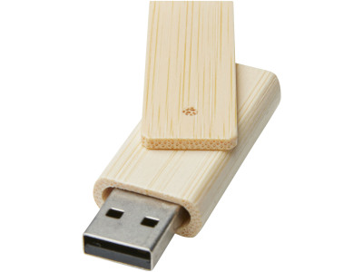 Rotate USB flashdrive van 4 GB van bamboe