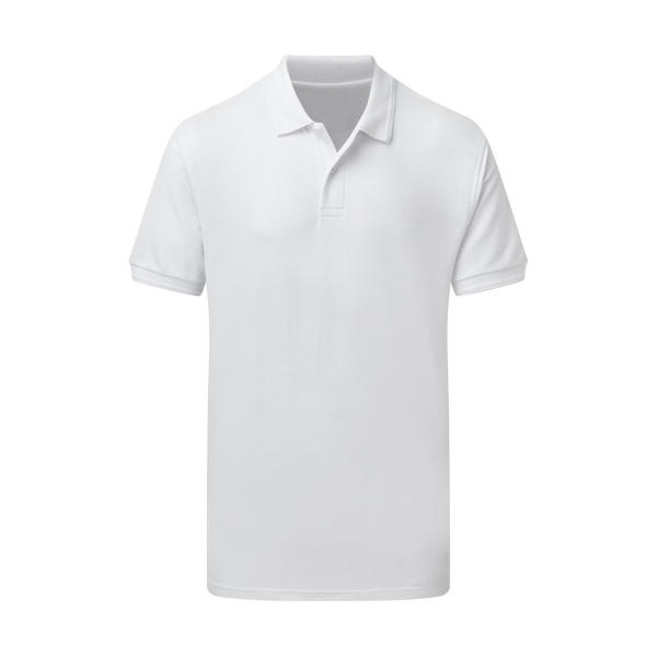 Men's Poly Cotton Polo - White