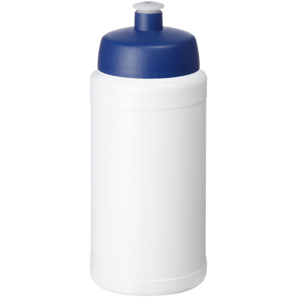 Baseline® Plus 500 ml drinkfles met sportdeksel - Wit/Blauw