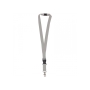 Polyester lanyard 20mm with buckle and hook - Cool Gray C
