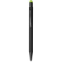 Dax rubberen stylus balpen - Zwart/Lime