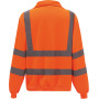 Signalisatie sweatshirt met 1/4 rits Hi Vis Orange S