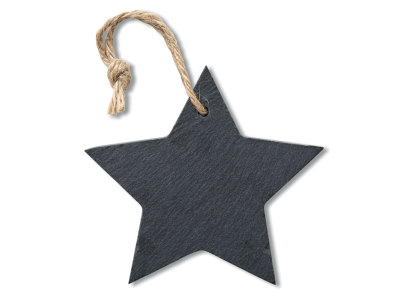 SLATESTAR - Kerstster hanger van leisteen