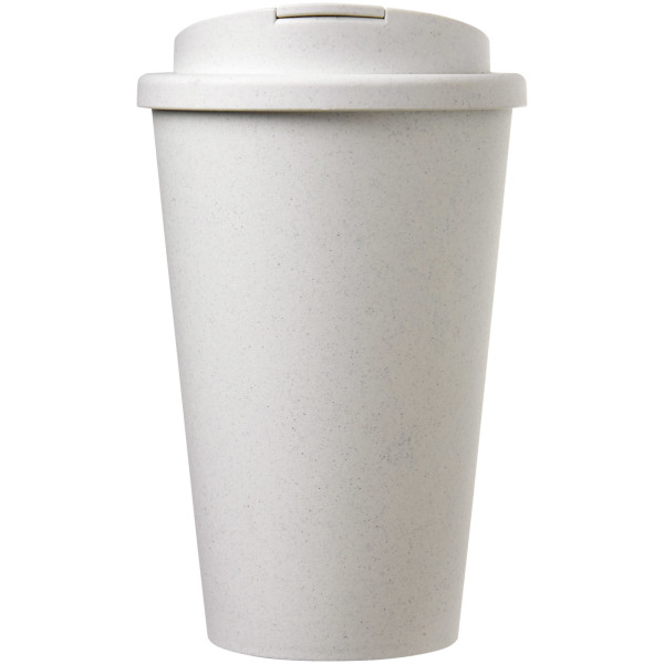 Americano® Recycled 350 ml spill-proof tumbler - White
