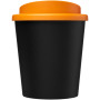 Americano® Espresso Eco 250 ml recycled tumbler - Solid black/Orange