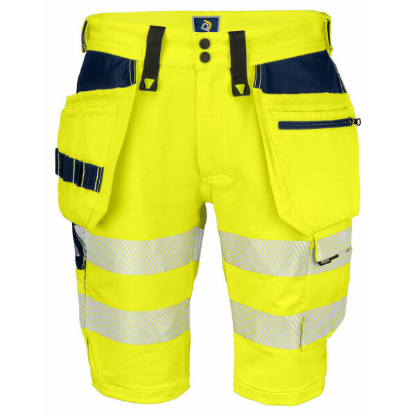 6575 Shorts stretch Yellow/Navy C44