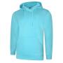Deluxe Hooded Sweatshirt - L - Turquoise