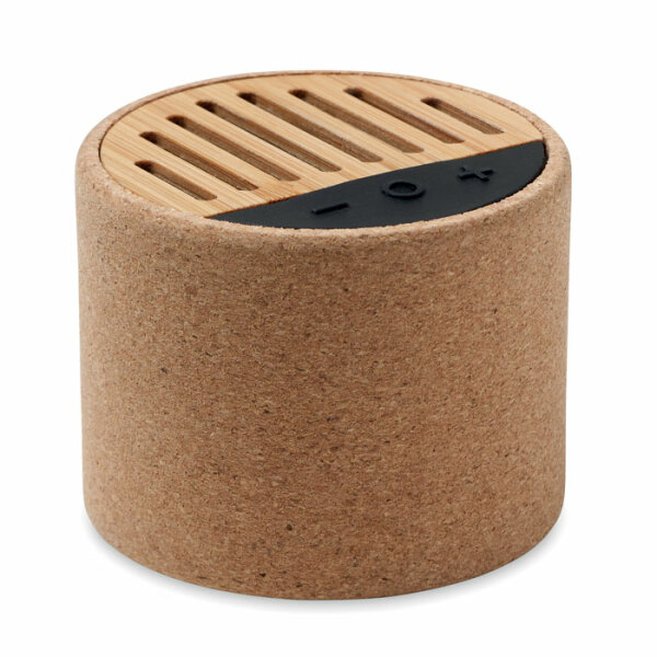 ROUND + - Round cork wireless speaker