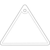 RFX™ H-12 driehoekige reflecterende TPU hanger - Wit