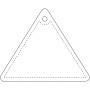 RFX™ H-12 driehoekige reflecterende TPU hanger - Wit