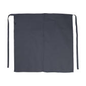 Berlin Long Bistro Apron with Vent and Pocket - Grey