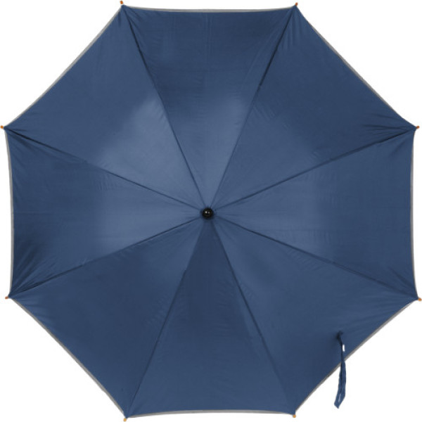 Isabel automatische polyester paraplu met reflecterend rand