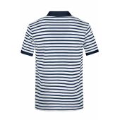Men's  Polo Striped - white/navy - S