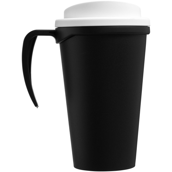 Americano® Grande 350 ml insulated mug - Solid black/White