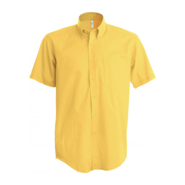 Ariana Ii - Heren Overhemd Korte Mouwen Light Yellow XL