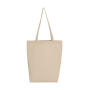 Cotton Bag LH with Gusset - Natural - One Size