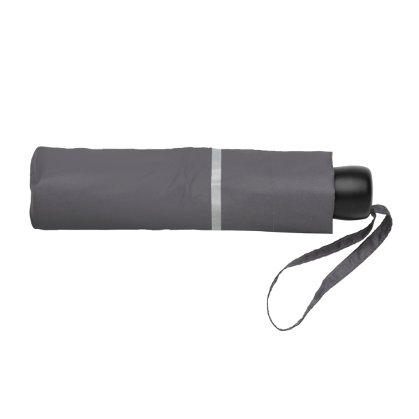 20.5"Impact AWARE™ RPET 190T pongee mini reflective umbrella, grey