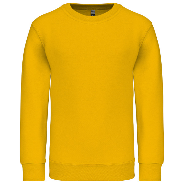 Kindersweater ronde hals Yellow 4/6 jaar