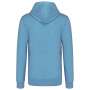 Ecologische herensweater met capuchon Cloudy blue heather S
