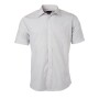 Men's Shirt Shortsleeve Poplin - light-grey - 4XL