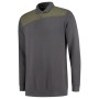 Polosweater Bicolor Naden 302004 Darkgrey-Army XS