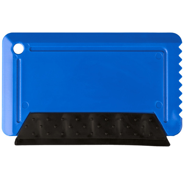 Freeze ijskrabber met rubber in creditcardformaat - Blauw