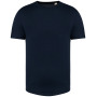 Heren T-shirt afgeronde onderzijde ronde hals Navy Blue XXL