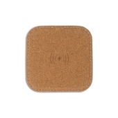 Square cork Wireless charger 5W - Natuur