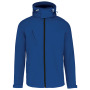 Heren softshell jas met afneembare capuchon Dark Royal Blue S Heren softshell jas met afneembare capuchon Dark Royal Blue S