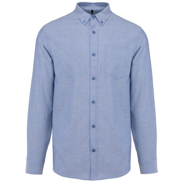 Heren oxford overhemd lange mouwen Oxford Cobalt Blue XL
