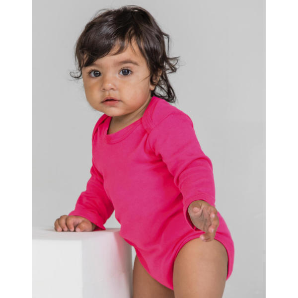 Baby long Sleeve Bodysuit - Fuchsia - 0-3