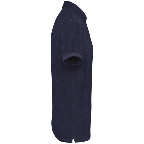 Herenpolo Terry Towel Navy Blue M