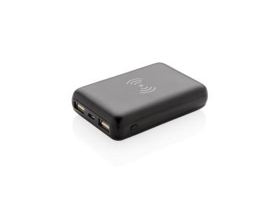 5.000 mAh zakformaat powerbank met 5W draadloze oplader 5.000 mAh zakformaat powerbank met 5W draadloze oplader