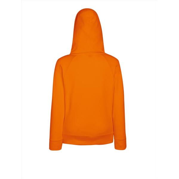 FOTL Lady-Fit L.weight Hooded Sweat Jacket, Orange, XXL