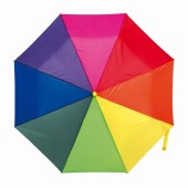 Automatisch te openen opvouwbare paraplu PRIMA - rainbow