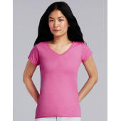 Gildan Ladies Softstyle® V-Neck T-Shirt - Dark Heather - L