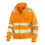 Jobman 5172 Hi-vis sweatshirt jacket oranje xxl