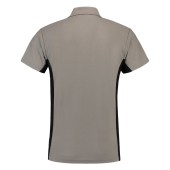 Poloshirt Bicolor Borstzak 202002 Grey-Black 4XL