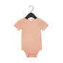 Baby Triblend Short Sleeve Onesie - Peach Triblend - 3-6