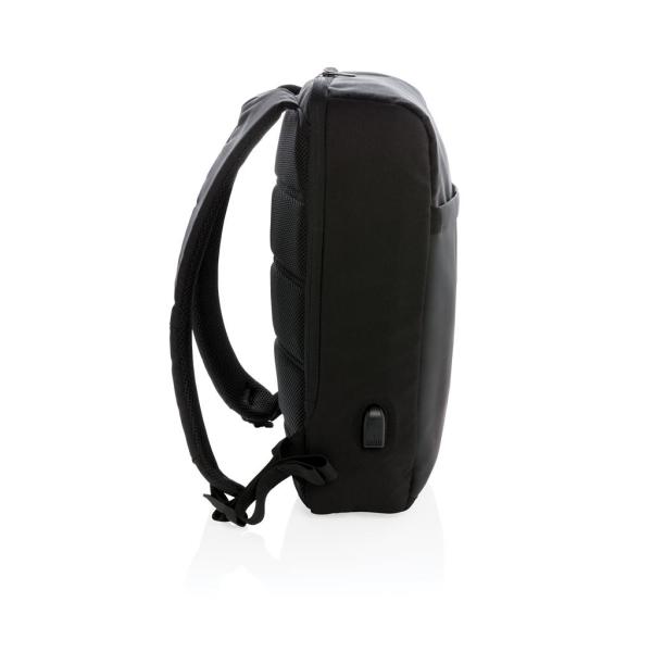 Lima PVC-vrije 15.6" RFID laptop tas, zwart