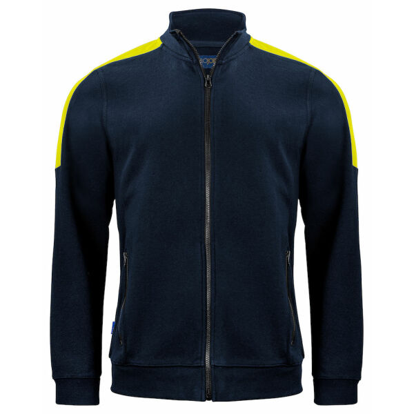 2129 Sweatshirt Full Zip Navy/Yellow 3XL