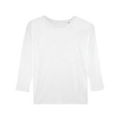Stella Turns Slub - Vrouwen-T-shirt van slubgaren met verlaagde mouwinzet en lange mouwen Stella Turns Slub - Vrouwen-T-shirt van slubgaren met verlaagde mouwinzet en lange mouwen