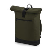 Roll-Top Backpack - Military Green - One Size