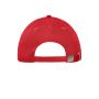 MB6234 6 Panel Workwear Cap - SOLID - - red - one size
