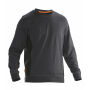 Jobman 5402 Roundneck sweatshirt do.grijs/zwa 3xl