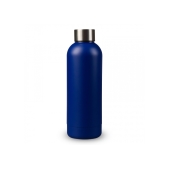 Dubbelwandige vacuüm fles met matte-look 500ml - Donker Blauw