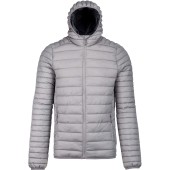 Men's lightweight hooded padded jacket Marl Silver L