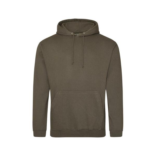 AWDis College Hoodie, Olive Green, M, Just Hoods